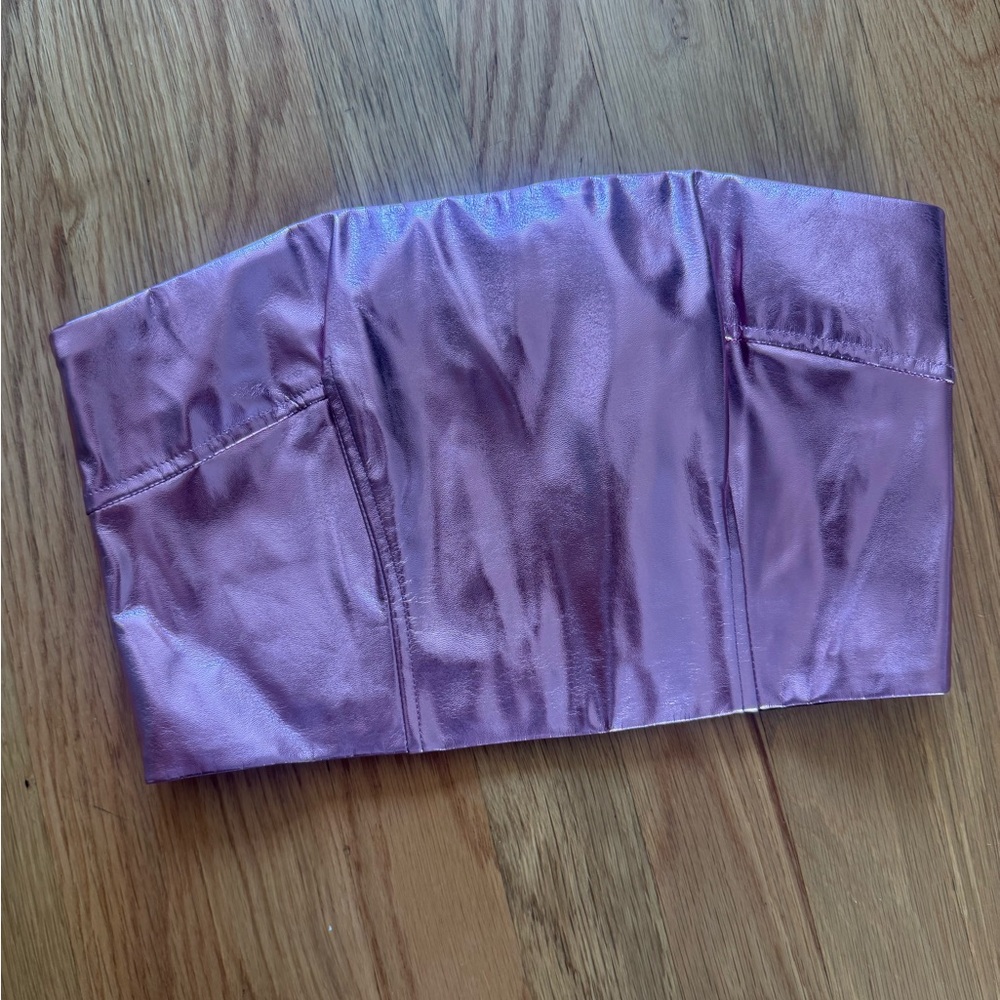 Song of Style Metallic Purple Top